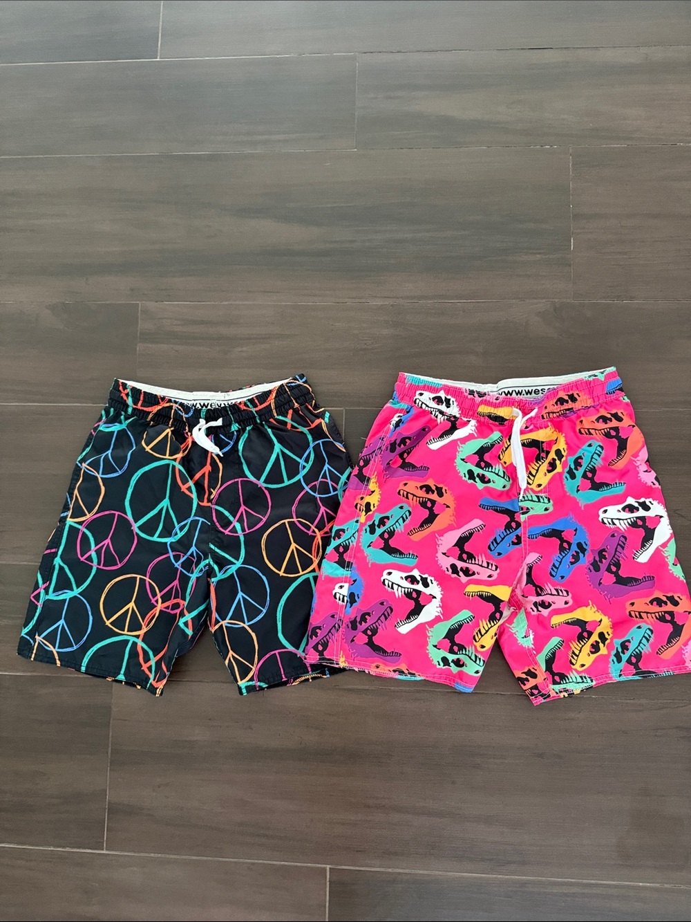 Set of 2 Wes and Willy Boys Swim Trunks